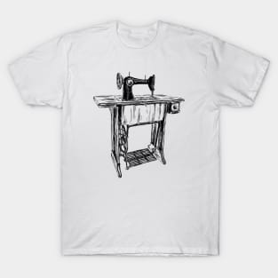 Sewing machine drawing T-Shirt